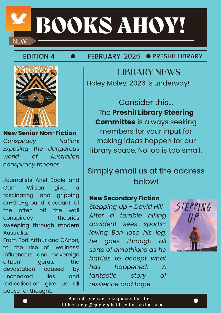 Preshil Library Newsletter (8) - Che Oliva_Page_1